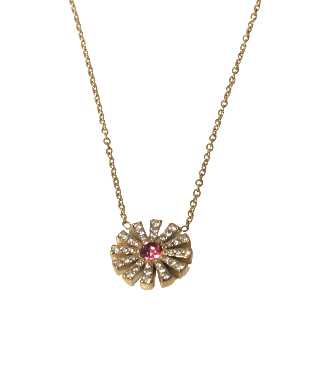 Crystal flower ketting