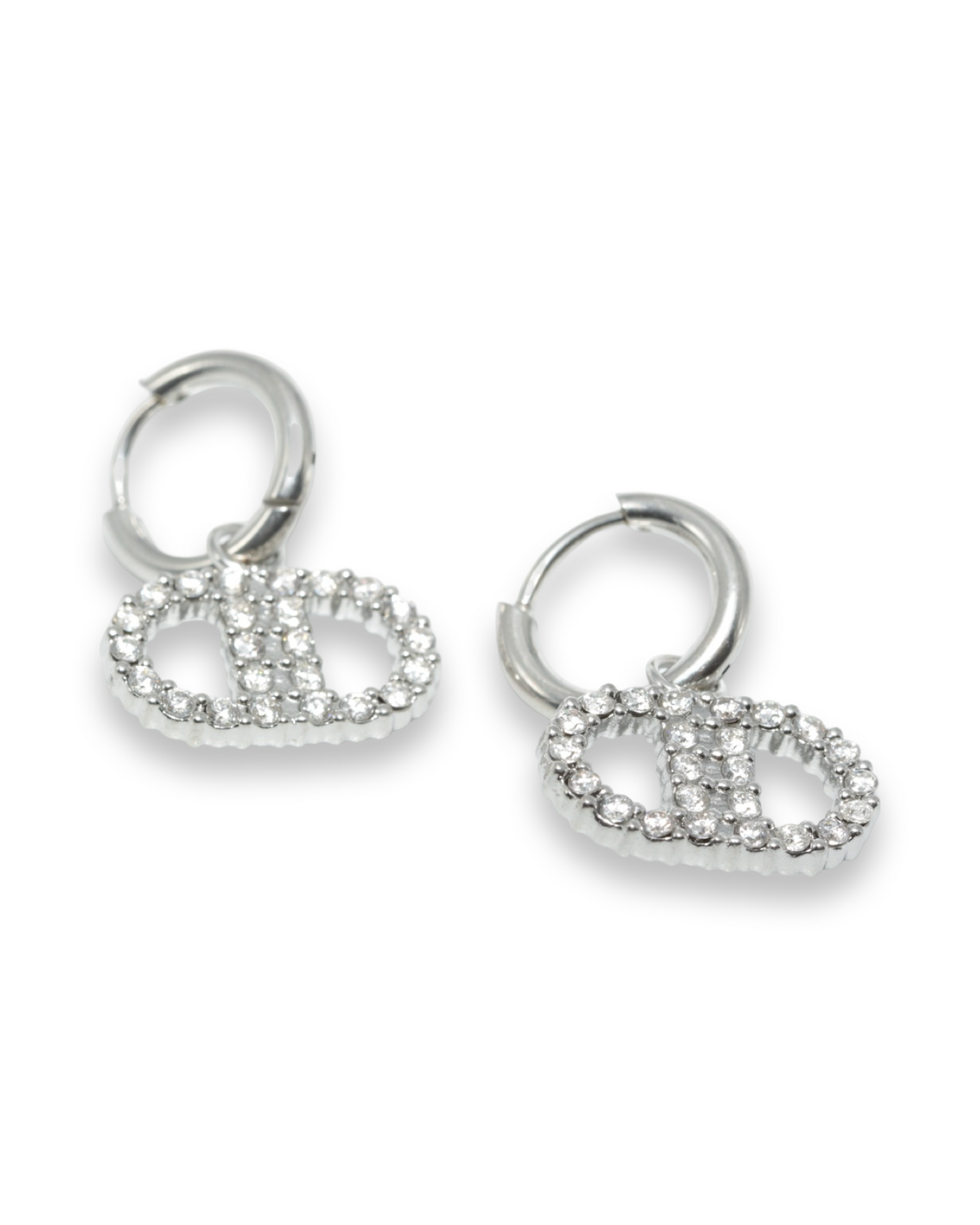 CD bling oorbellen