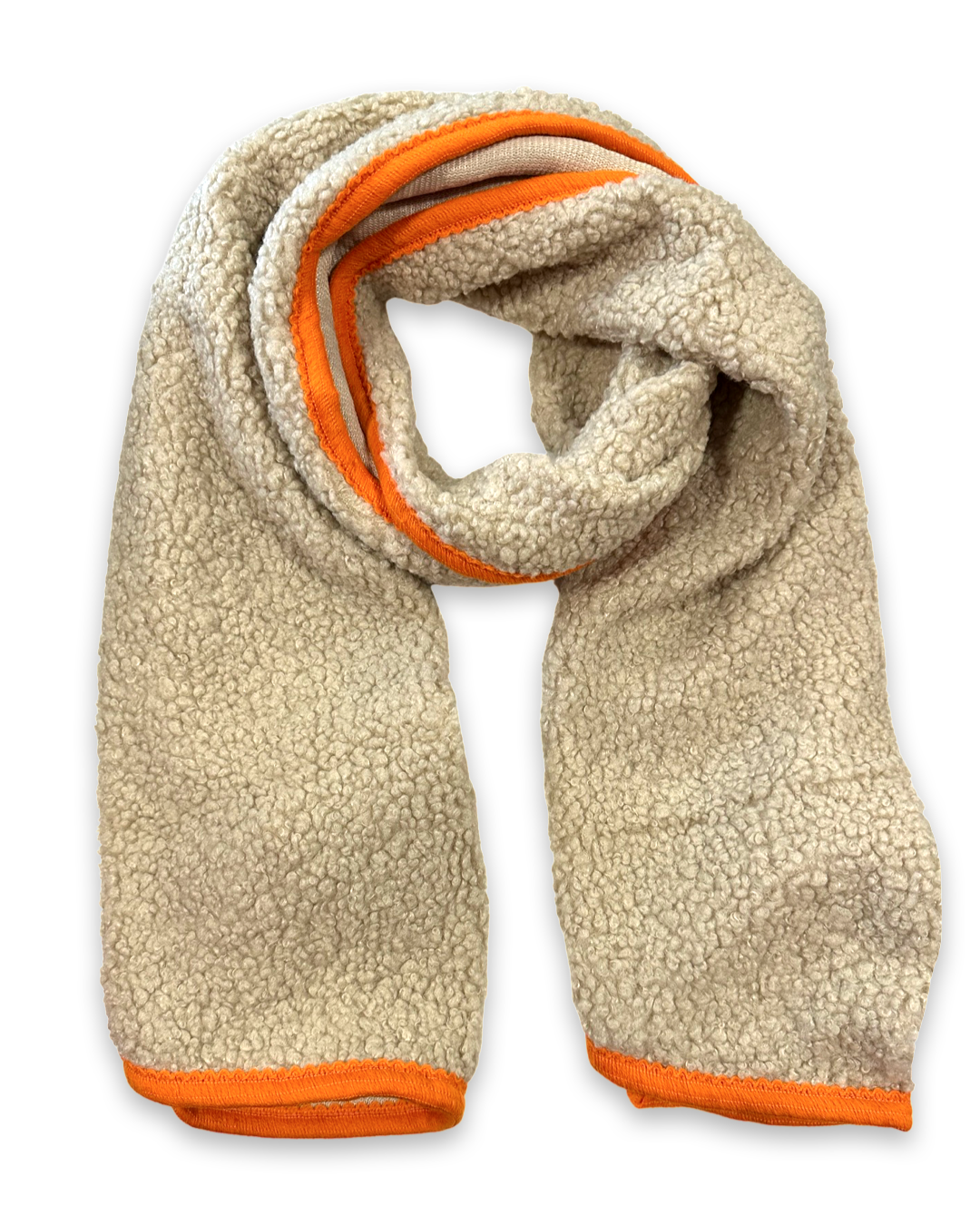 Wintersjaal Teddy - Beige/Orange
