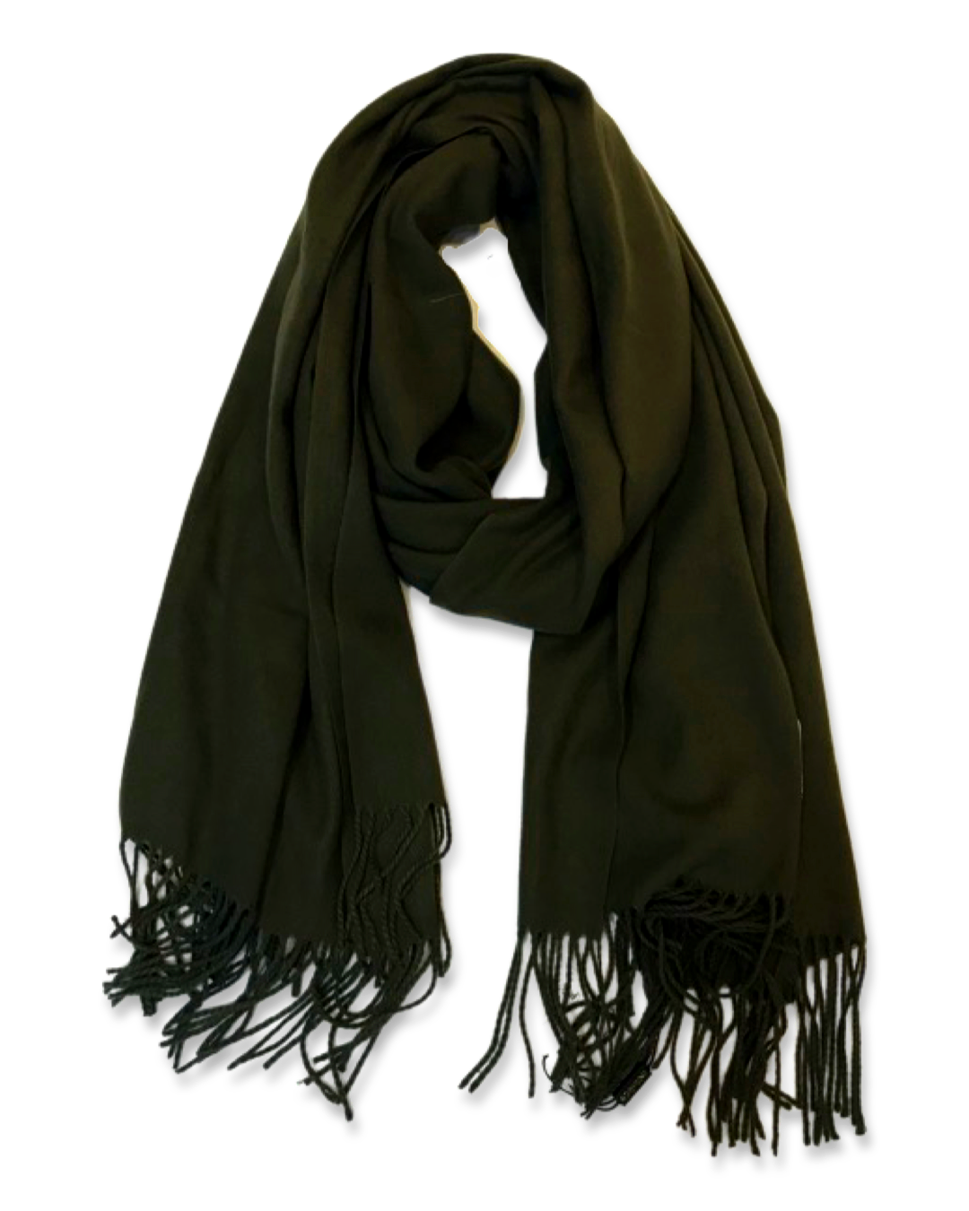Soft cashmere sjaal - Army green