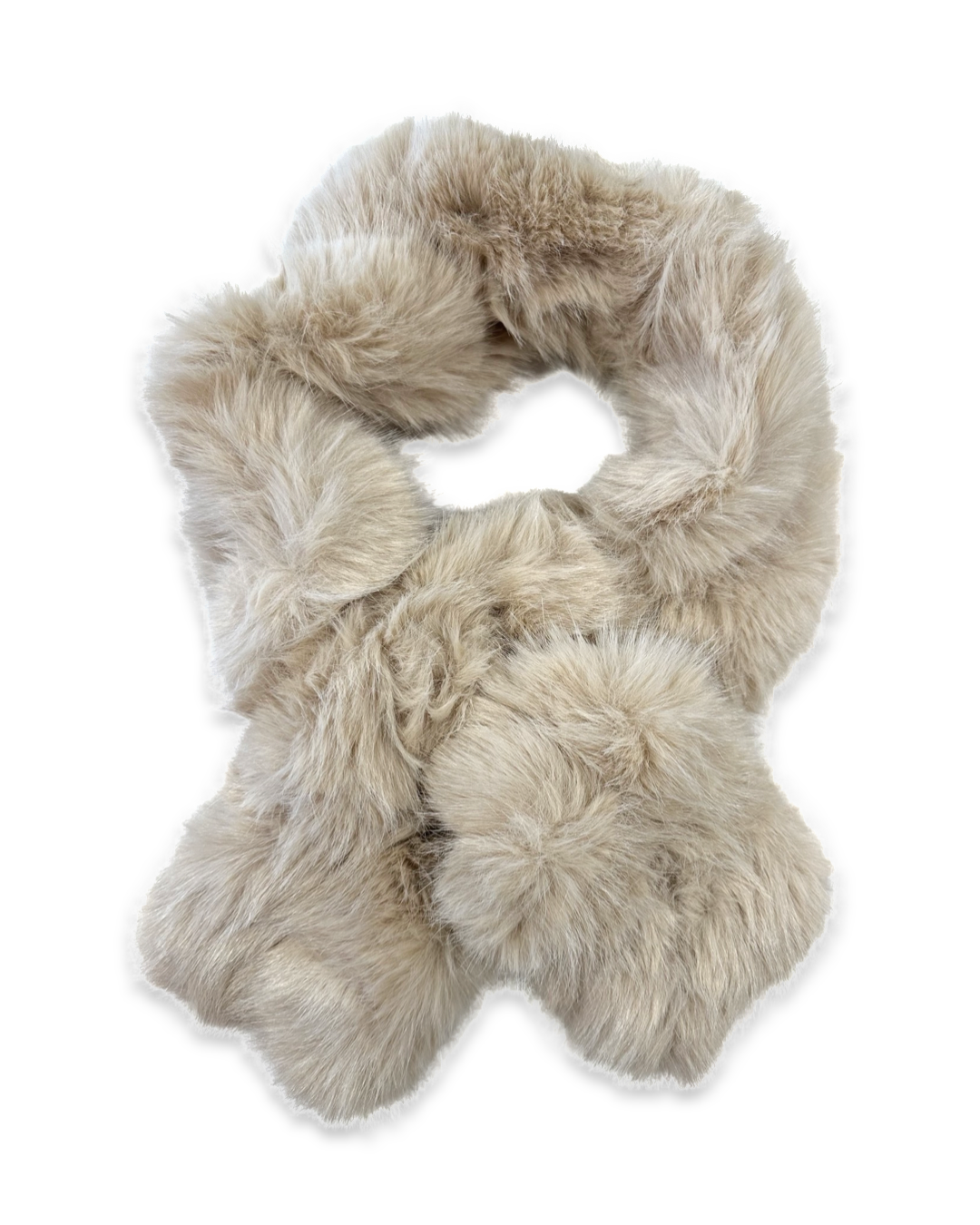 Wintersjaal Faux fur - Apricot
