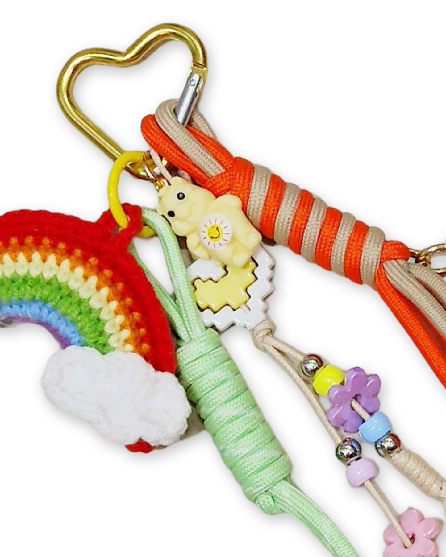 Rainbow bag charm
