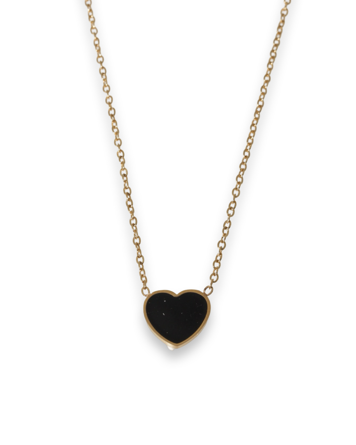 Black heart ketting