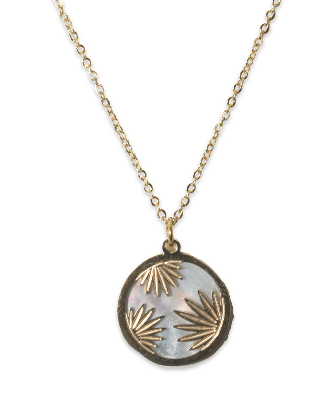 Marble leaf ketting