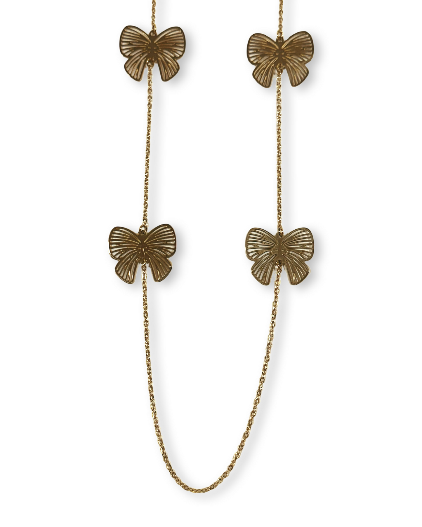 Cute bow lange ketting