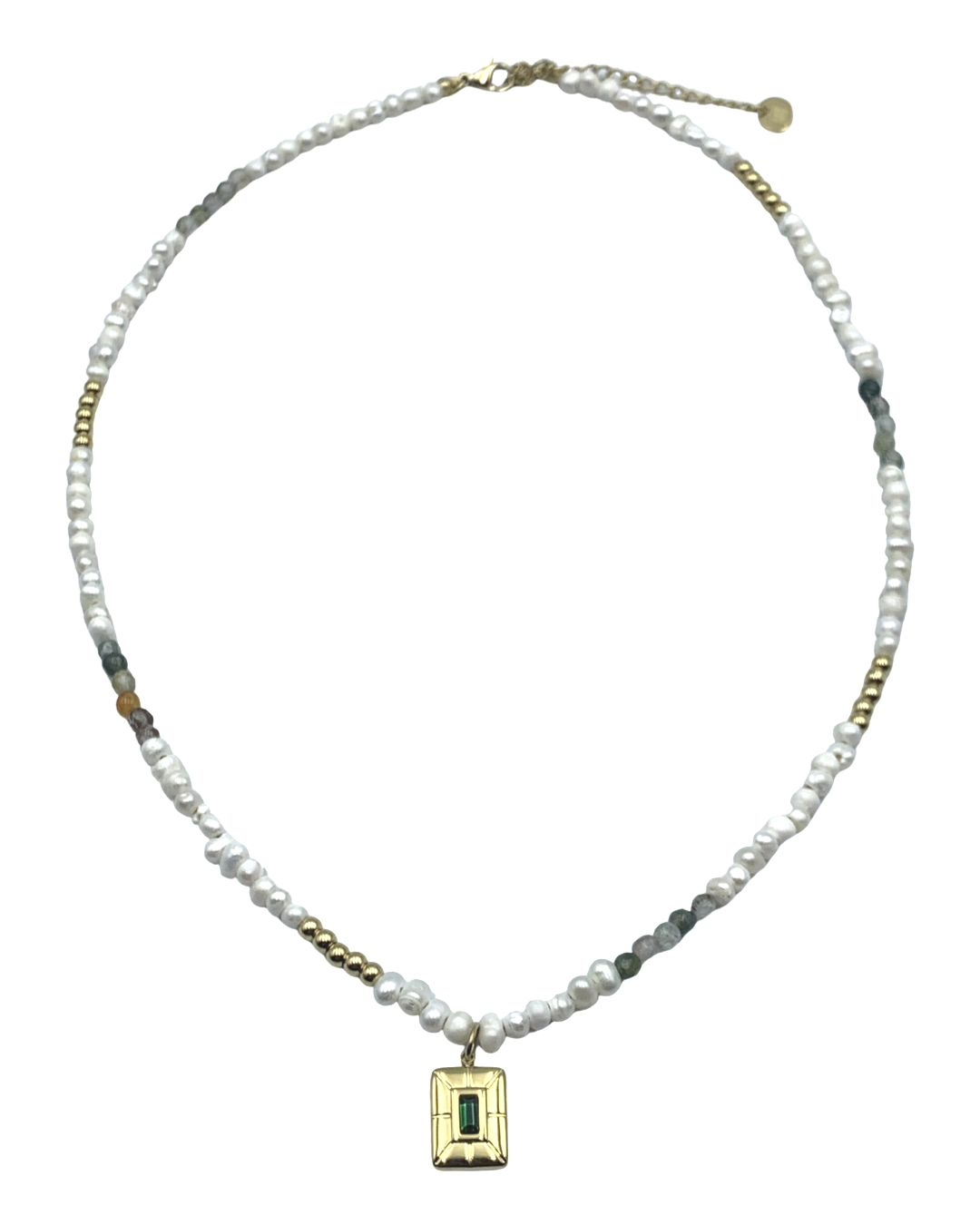 Amulet pearl ketting