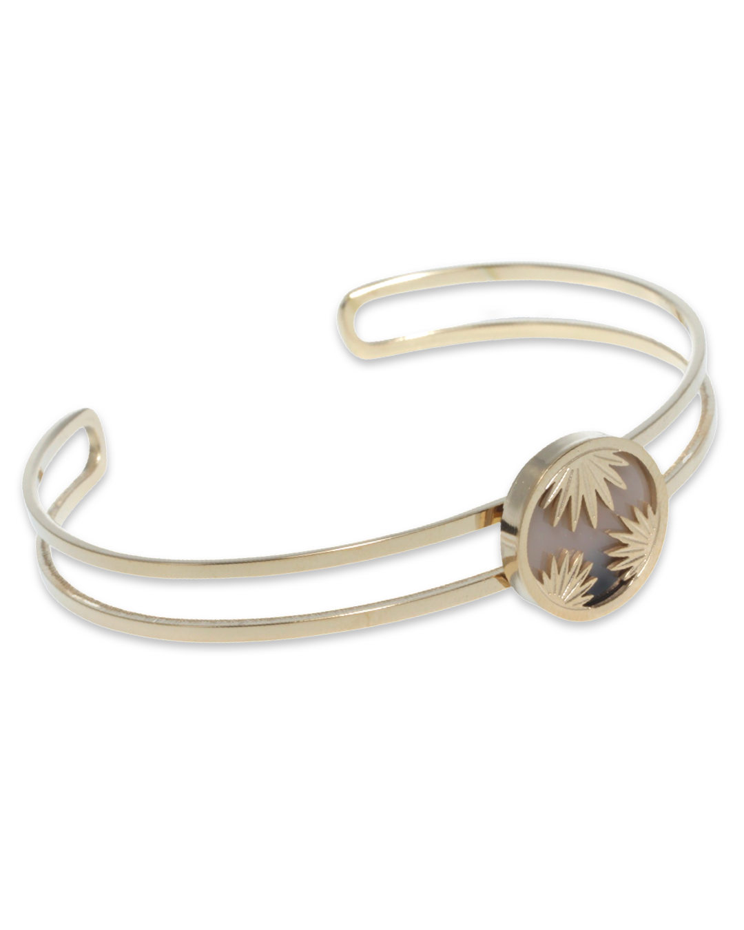 Marble leaf bangle