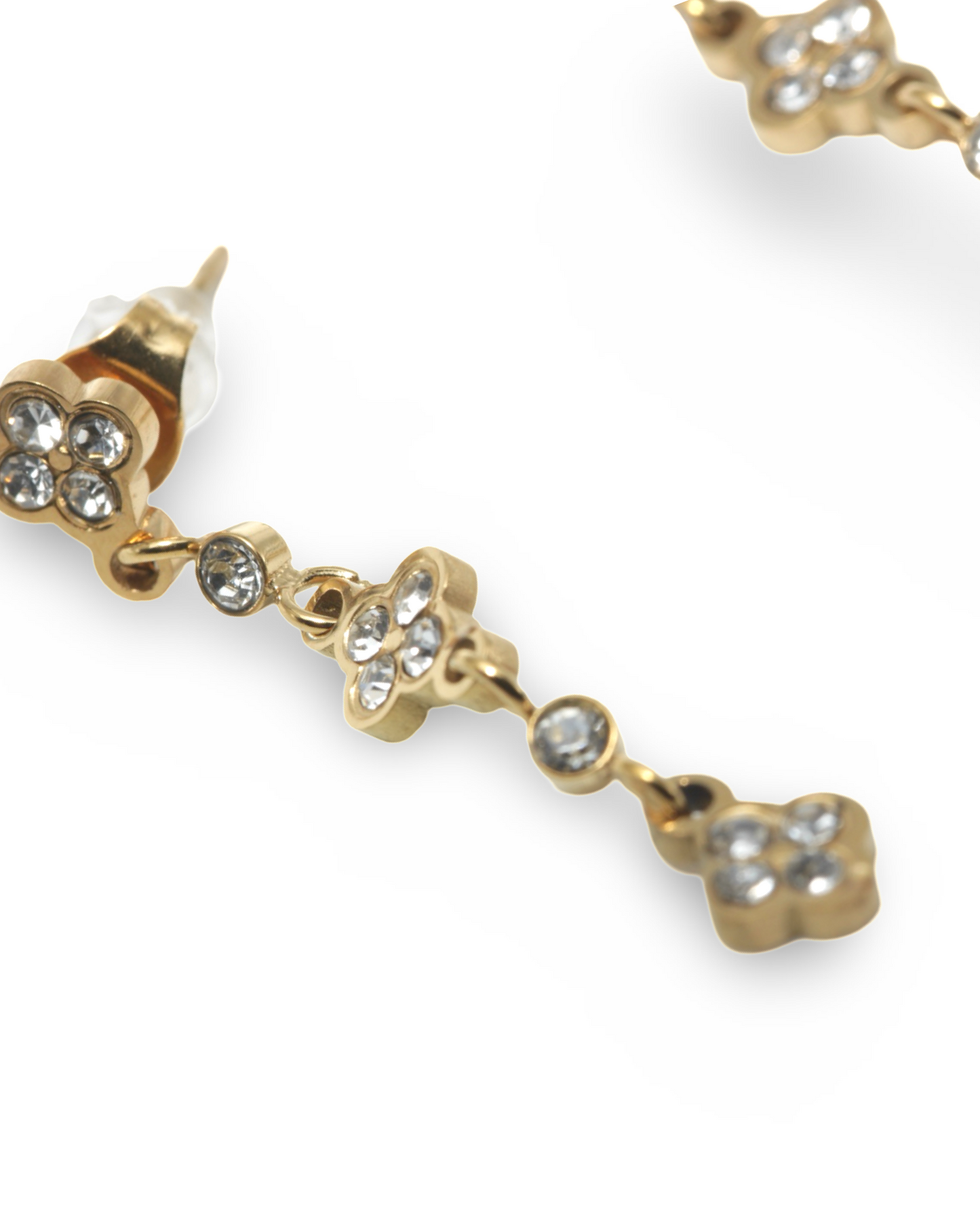 Trio clover oorbellen