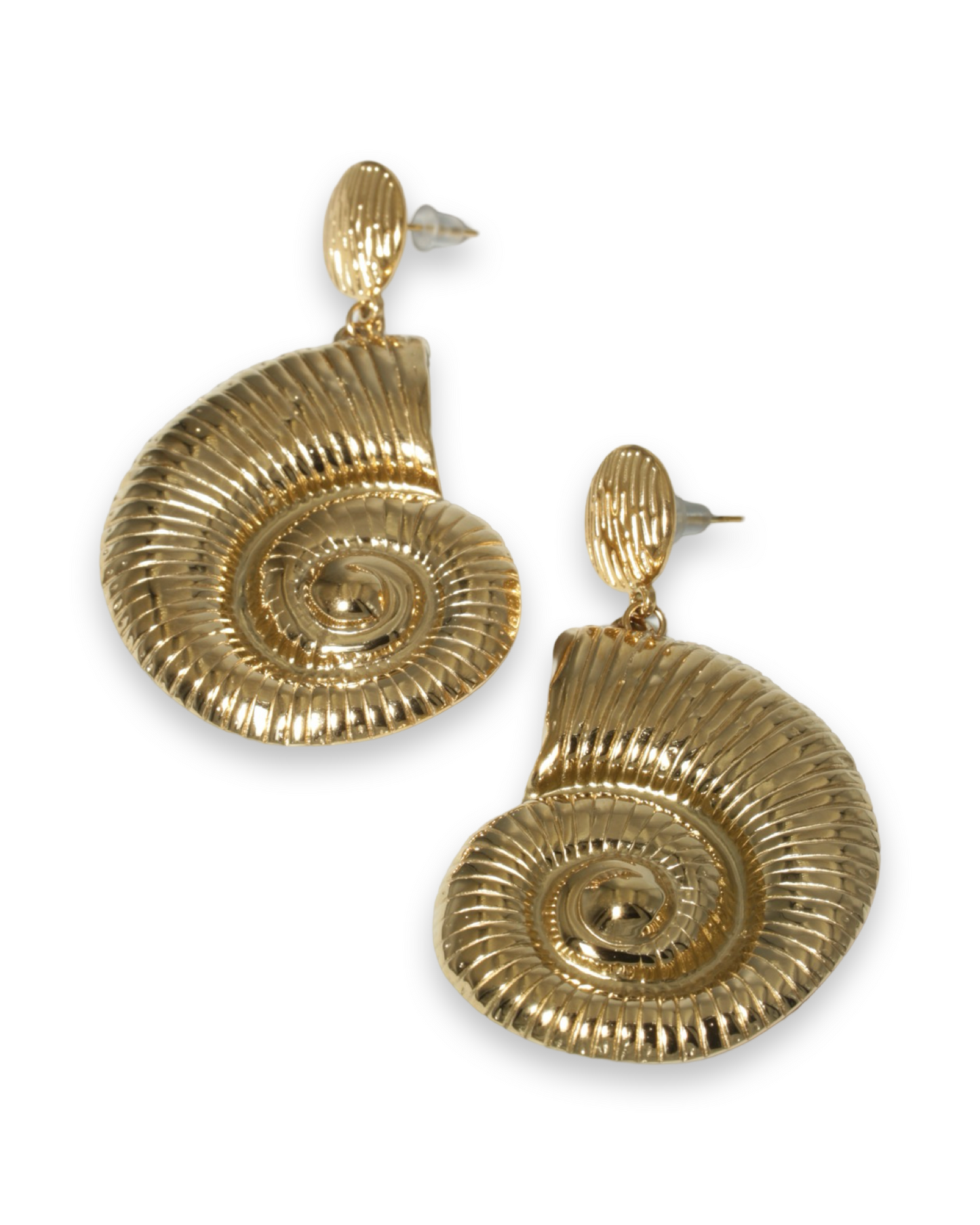 Spiral shell XL oorbellen