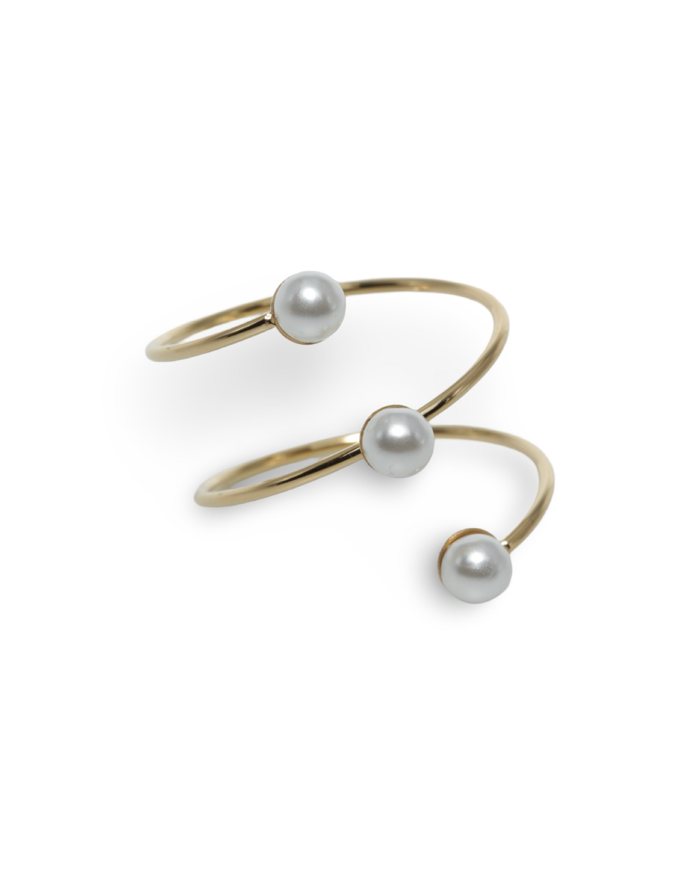Pearl twist ring