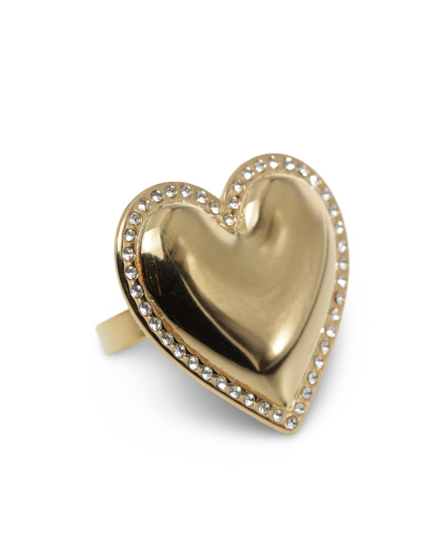 Bling heart ring