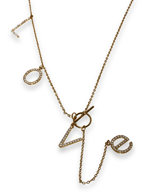 LOVE bling ketting