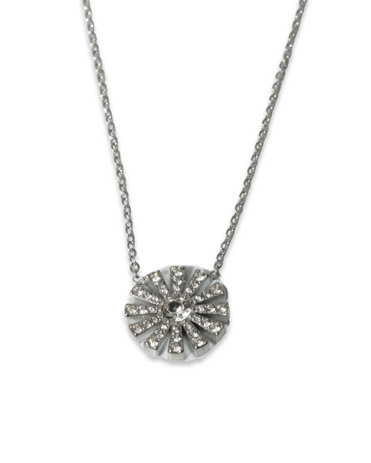 Crystal flower ketting