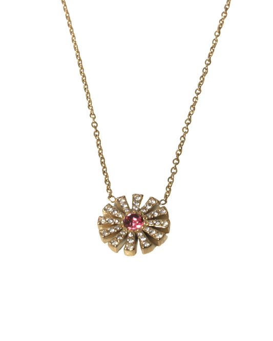 Crystal flower ketting