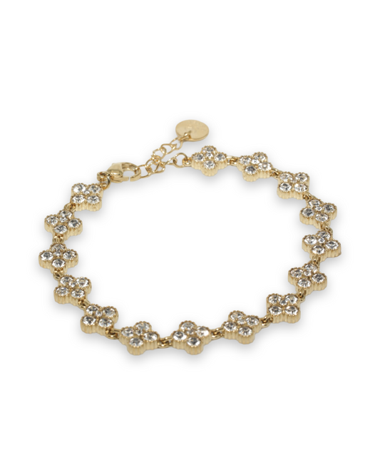 Clover diamond armband