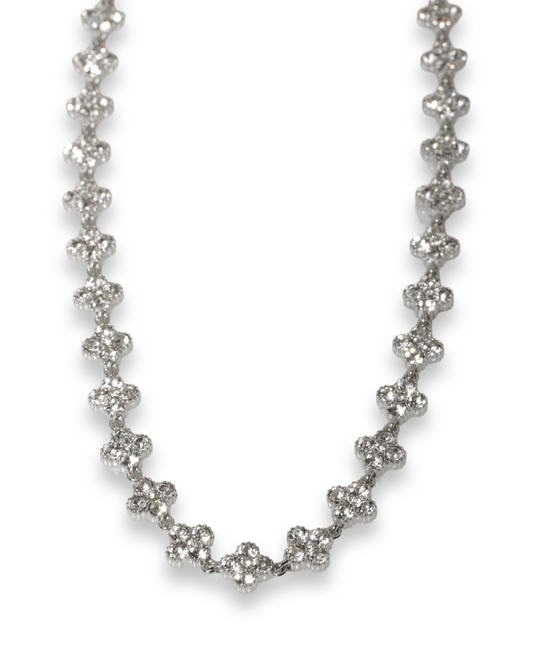 Clover diamond ketting