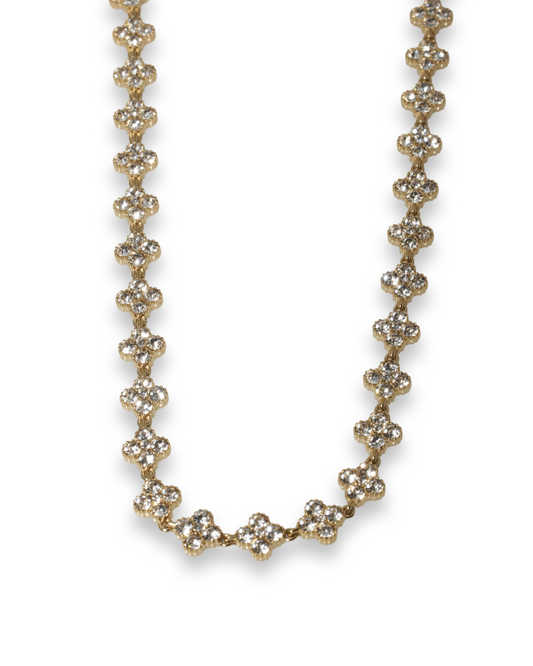 Clover diamond ketting