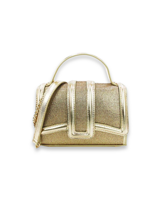 Vintage style strass mini tas