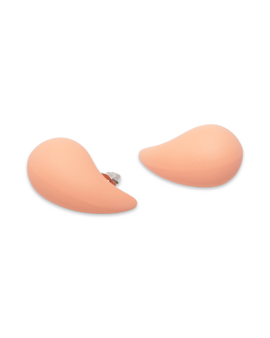Mat drop oorbellen