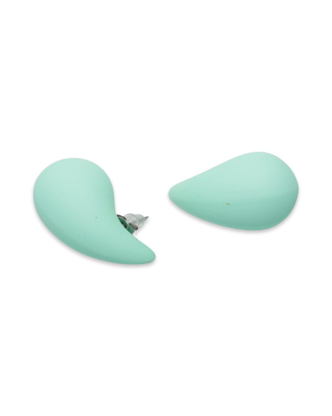 Mat drop oorbellen