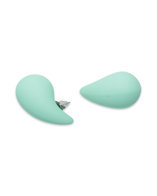 Mat drop oorbellen