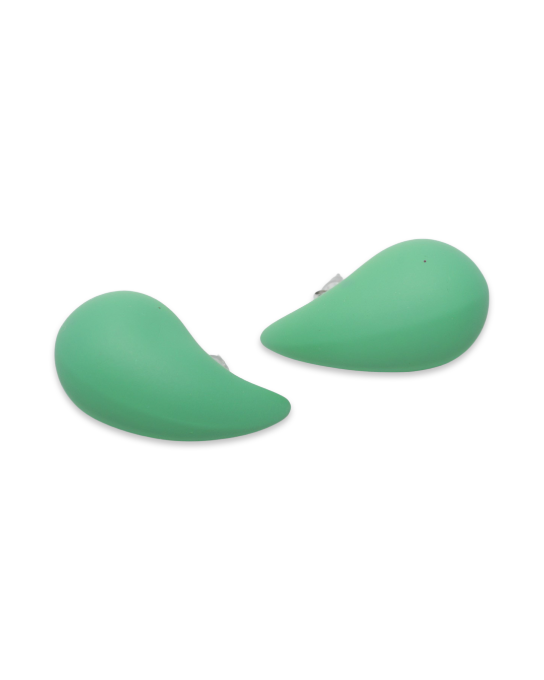 Mat drop oorbellen