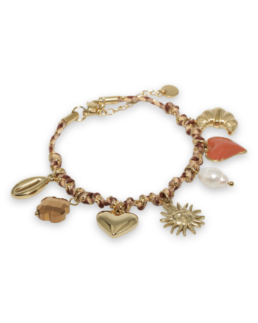 Multi charm armband