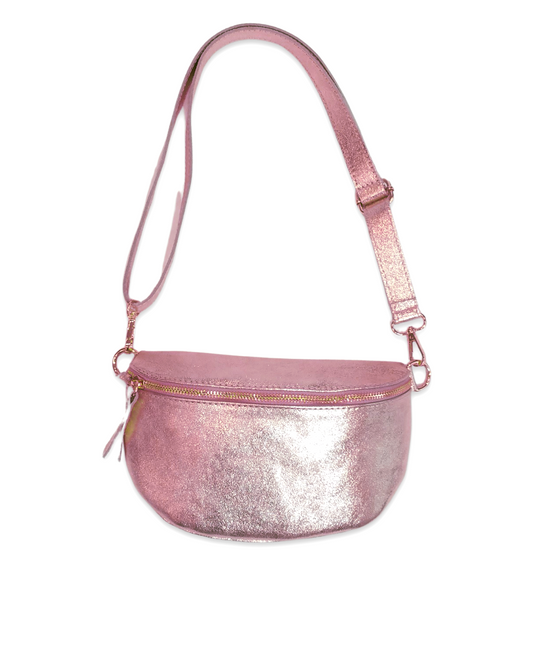 Metallic heuptas leder
