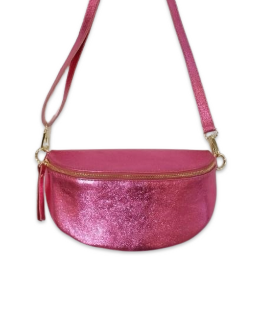 Metallic heuptas leder