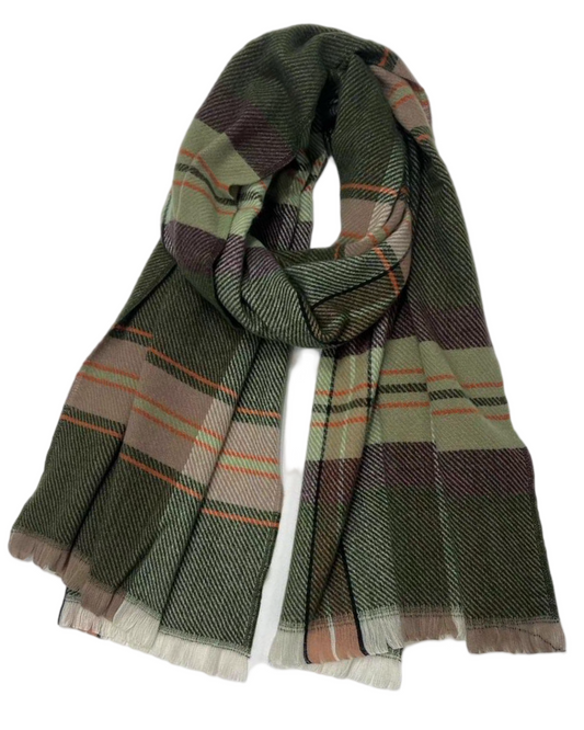 Wintersjaal Plaid  - Green