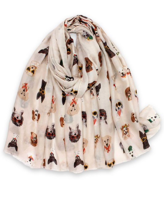 Doggy sjaal met katoen - Taupe