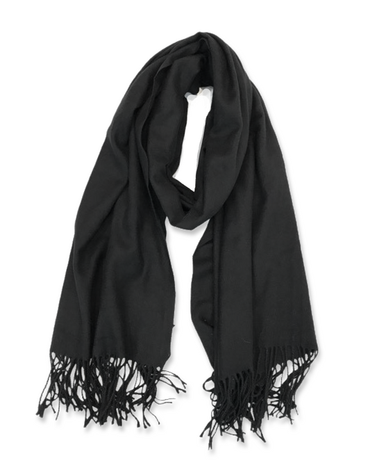 Soft cashmere sjaal - Black