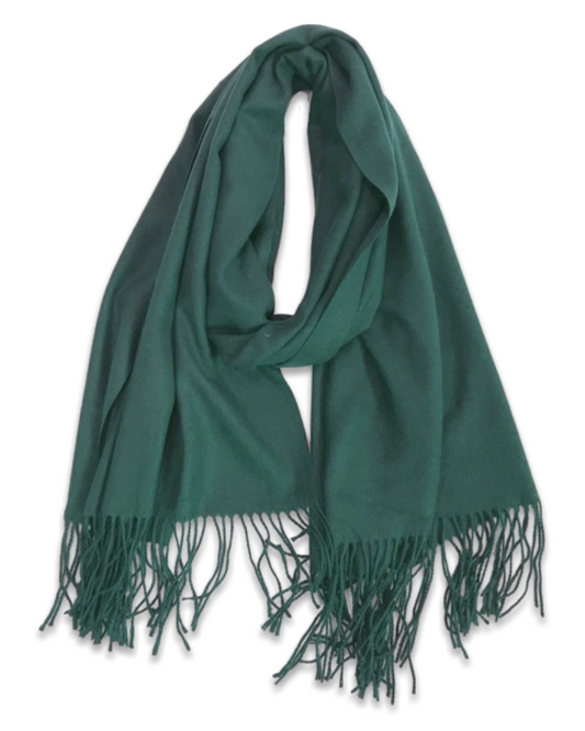 Soft cashmere sjaal - Blackish green