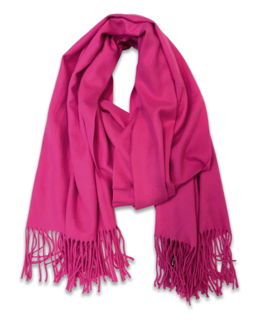 Soft cashmere sjaal - Fuchsia