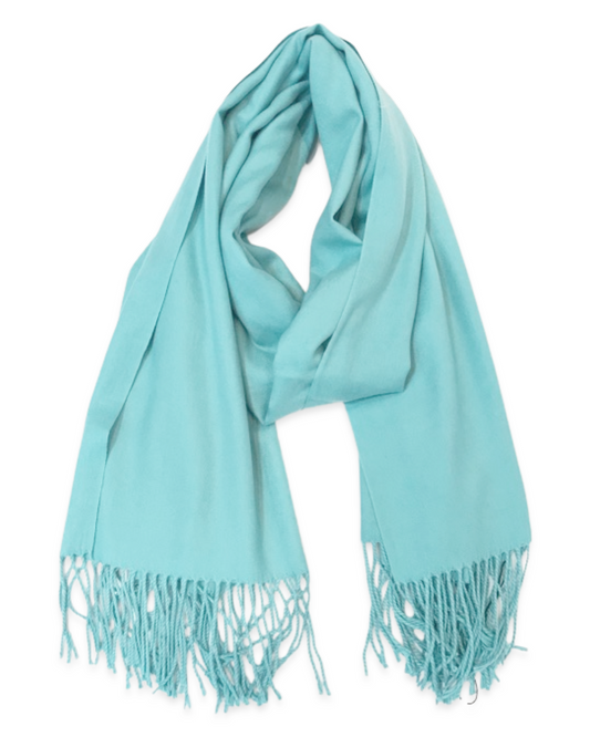 Soft cashmere sjaal - Lake blue