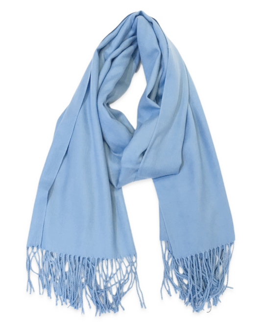 Soft cashmere sjaal - Sky blue