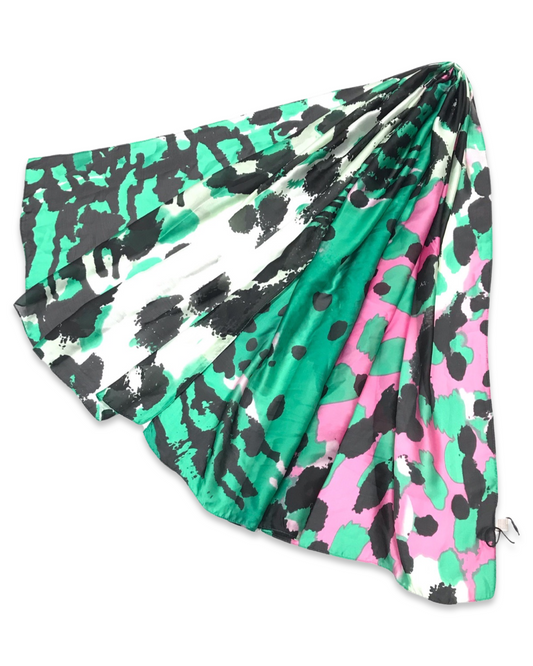 Leo sjaal silky - Green