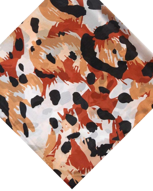 Wild square mini sjaal silky - Coffee