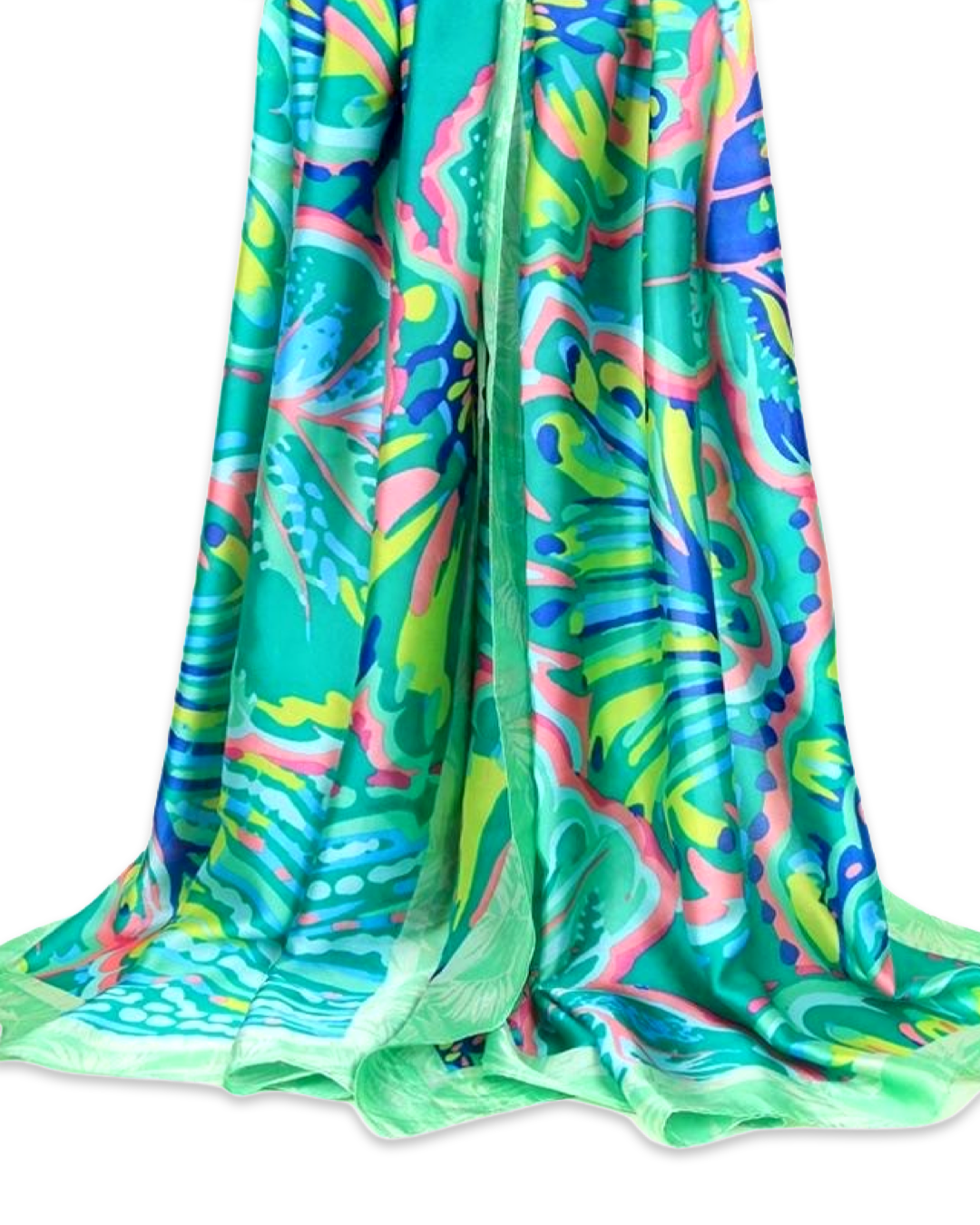 Peacock sjaal silky - Green
