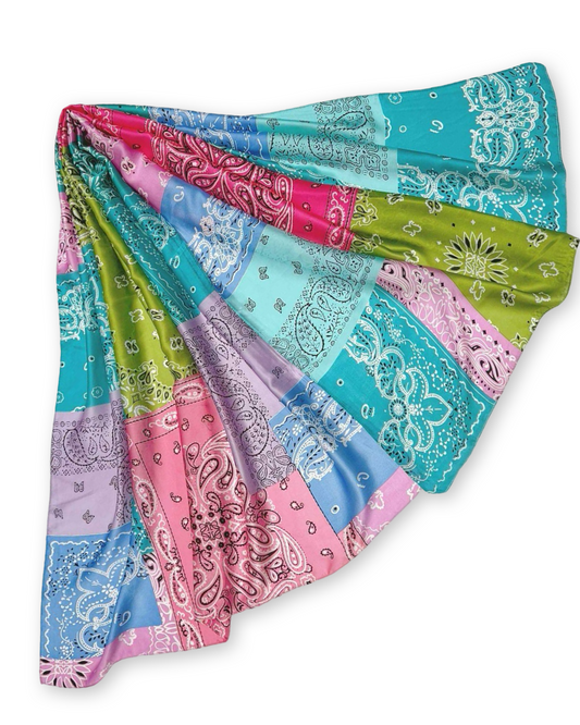 Cowboy sjaal silky - Fuchsia