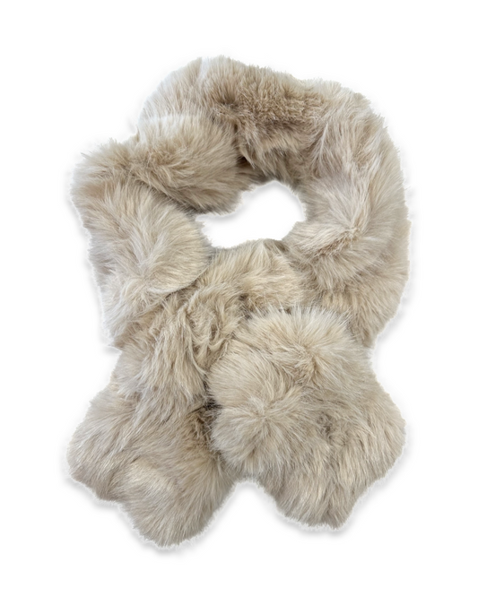 Wintersjaal Faux fur - Apricot