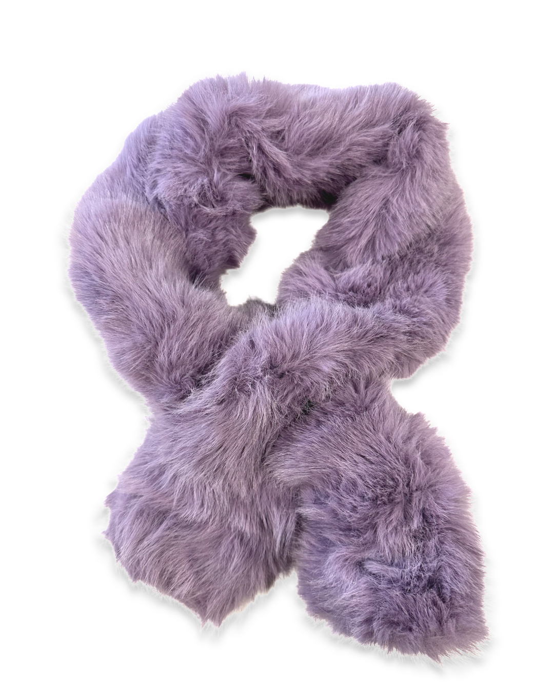 Wintersjaal Faux fur - Light purple