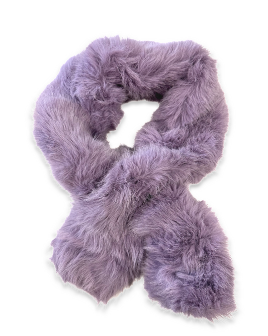 Wintersjaal Faux fur - Light purple