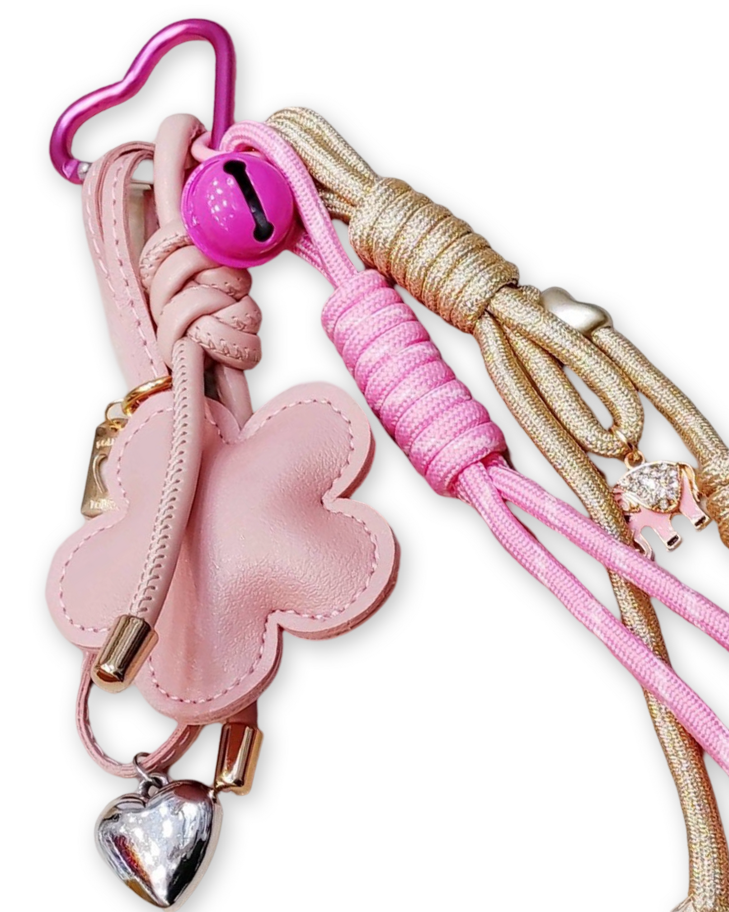 Flower bag charm