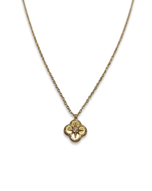 Clover stone ketting