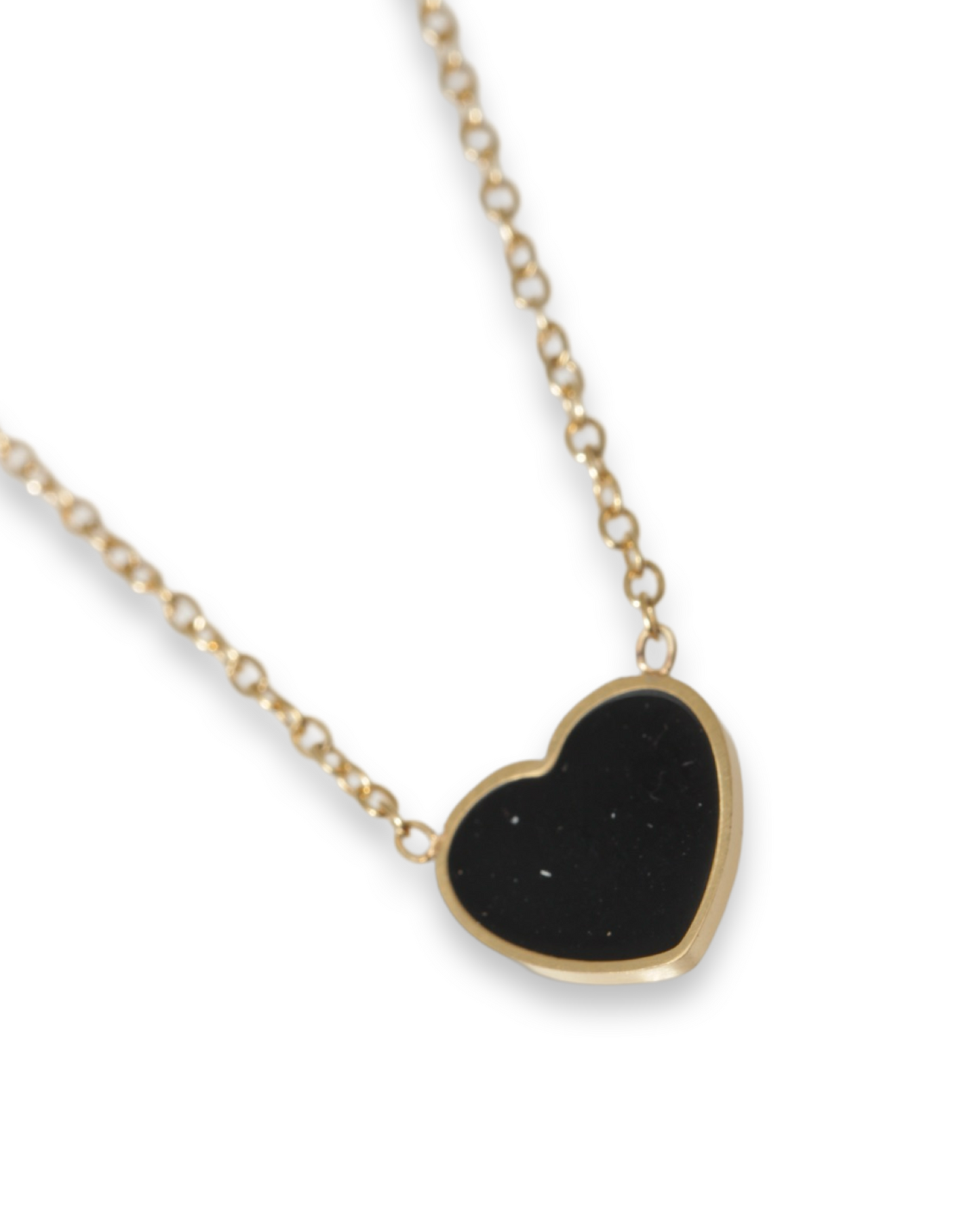Black heart ketting