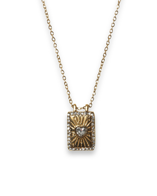 Amulet heart ketting