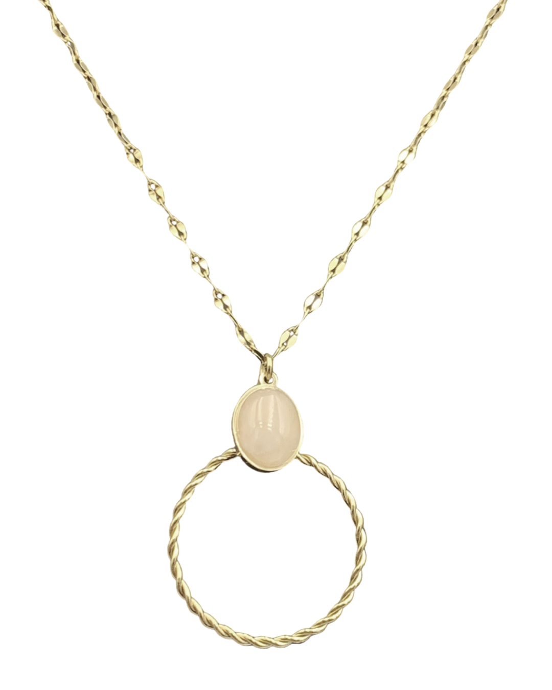 Drop of peach ketting