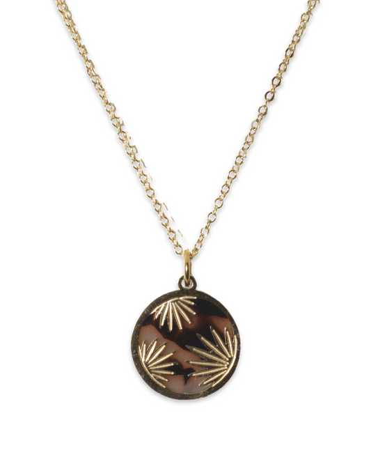 Marble leaf ketting