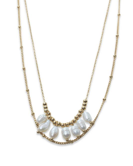 Pearly multilayer ketting
